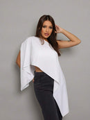 (118) Blusa Bata Boho Chic com top faixa interno Feminina