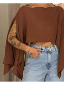 (118) Blusa Bata Boho Chic com top faixa interno Feminina