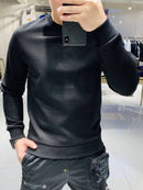 (022) Blusa Moletom Masculino Sem Capuz Gola Careca Moderno
