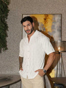 (020) TRICOT DE LUXO Camisa tricot masculina oversize chique leve