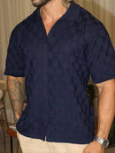 (020) TRICOT DE LUXO Camisa tricot masculina oversize chique leve