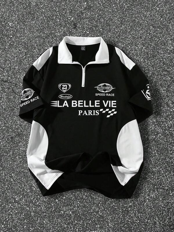 (027) Manfinity EMRG Camisa Polo Masculina de Cor Sólida