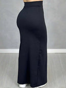 (144) Saia Com Fenda Lateral Modelagem Perfeita No Corpo Midi Casual