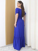 (121) Vestido Longo De Festa Tem Forro Com Elástico