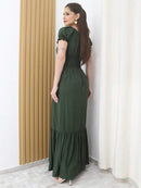 (121) Vestido Longo De Festa Tem Forro Com Elástico