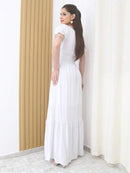 (121) Vestido Longo De Festa Tem Forro Com Elástico