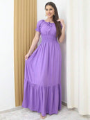 (121) Vestido Longo De Festa Tem Forro Com Elástico