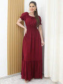 (121) Vestido Longo De Festa Tem Forro Com Elástico