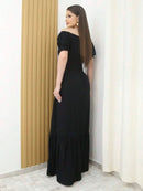 (121) Vestido Longo De Festa Tem Forro Com Elástico