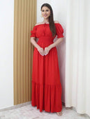 (121) Vestido Longo De Festa Tem Forro Com Elástico