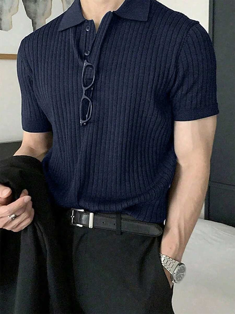 (030) Manfinity Homme Camisa Polo Casual/Executiva