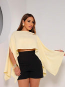 (118) Blusa Bata Boho Chic com top faixa interno Feminina