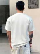 (035) Camiseta de Manga Curta de Verão com Etiqueta Impressa