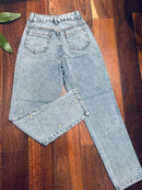 (134)  Calça moon jeans feminina casual bordad