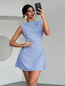 (130) Firerie Vestido Curto Vermelho com Colete, Vestido Elegante