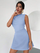 (130) Firerie Vestido Curto Vermelho com Colete, Vestido Elegante