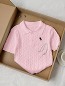 (111) Comfortcana Top Casual Diária Feminina Bordada com Estrela de Manga