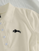 (128) Elamini Vestido Casual Feminino com Gola de Polo