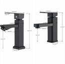 (02) Torneira Banheiro Lavabo Pia Luxo 1/4 Volta ~ Aço Inox Acabamento Premium