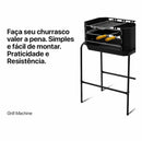(07) Churrasqueira Carvão Móvel Pro Tork Com Rodinhas Portátil pequena