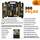 (08) Kit Jogo de Ferramentas 200 Peças com Maleta Completa