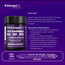 (01) Vitamina Complexo B - forma Ativa B6 B9 B12 - 60 Caps