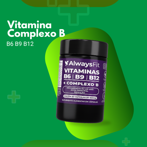 (01) Vitamina Complexo B - forma Ativa B6 B9 B12 - 60 Caps