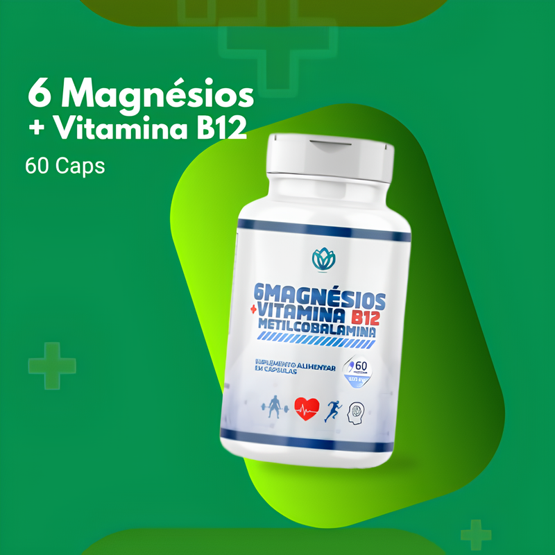 (02) 6 Magnésios + Vitaminas - 60 Caps
